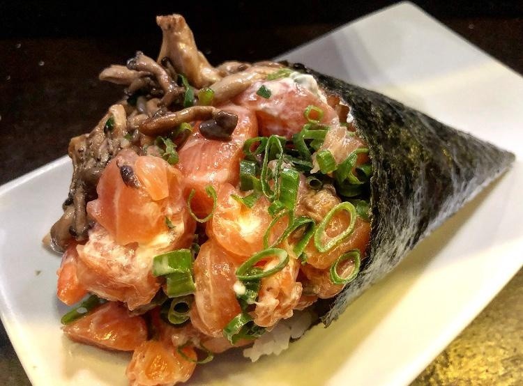 Temaki Salmão Shimeji 200g