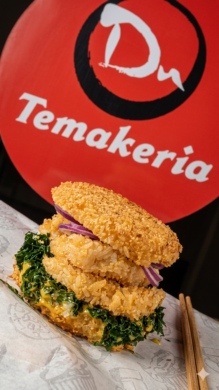 Sushi Burguer Salmão Empanado