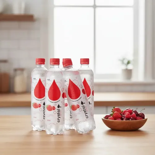 Água com Gás Crystal Frutas Vermelhas 510ml