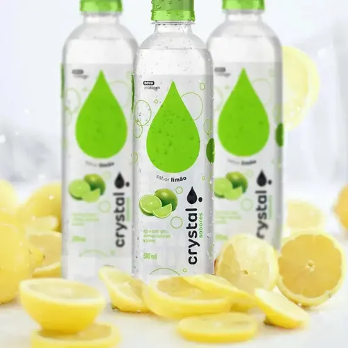 Água com Gás Crystal Limão 510ml